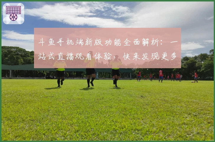 斗鱼手机端新版功能全面解析：一站式直播观看体验，快来发现更多精彩